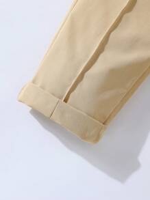 Tween Boy Solid Color Minimalist Casual Everyday Pants,Holiday,Summer, Travel - Multicolor - View 4