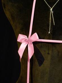 SpicyHot 蝴蝶结性感蕾丝露背吊带内衣，贴身女性私密蝴蝶结外出装