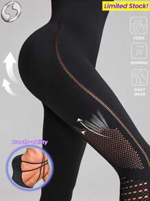 Innovista 女士运动服无缝交叉运动连体裤，透气网眼和高弹力速干健身服。高腰收腹和提臀健身服，融合塑身衣，雕塑和性能，前卫独特的健身连体裤，紧身，骑行，自行车，跑步，有氧运动，力量，举重，普拉提，户外，远足春季装备，情人节，雪女套装，入门运动服 - 黑色 - 查看 6