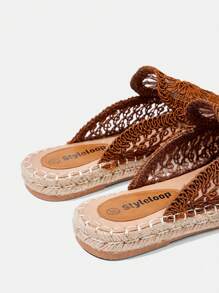 Styleloop Women's Flat Slip-On Casual Shoes, Minimalist Style For Everyday Wear Spring Shoes Spring Break Easter - Brown - View 6