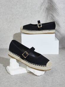 SHUZIA 女士帆布鞋 玛丽珍鞋 平底鞋 简约时尚