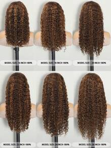 ALL READY WIG 26 Inch 4/30 Highlight Ombre Water Wave Lace Front Wigs Human Hair Pre Plucked 180% Glueless Transparent Lace Front Wigs With Baby Hair 13X4 Water Wavy Lace Frontal Wigs Human Hair For Women - S4/30 - View 10