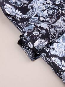 Manfinity ChillVibe Men's Simple Style Casual Robe For Daily Wear - Multicolor - View 6