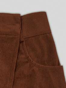 EMERY ROSE 純色裹身裙褲