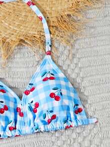 Tankini Tween Girl cu imprimeu floral cu volane