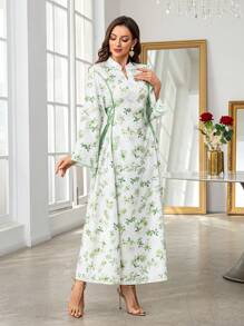 Al Najma Women's Minimalist Fashion Casual Everyday Arabic Style Dress