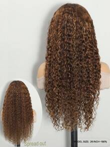 ALL READY WIG 26 Inch 4/30 Highlight Ombre Water Wave Lace Front Wigs Human Hair Pre Plucked 180% Glueless Transparent Lace Front Wigs With Baby Hair 13X4 Water Wavy Lace Frontal Wigs Human Hair For Women - S4/30 - View 2