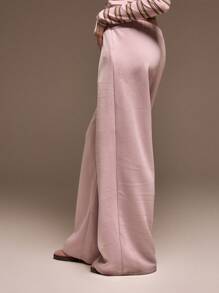 MUSERA Quần jogger ống rộng cạp thấp có dây rút, kiểu dáng dễ thương cho kỳ nghỉ Chủ nhật, thích hợp mặc đi sân bay hoặc mùa hè. - Hồng - Xem 3