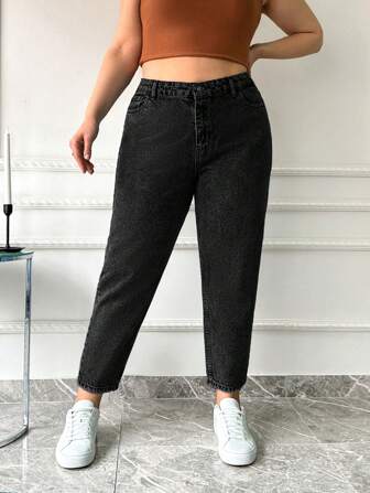 EURMUSE 100% Bomull HÖG MIJA SKINNY LÄTT TVÄTT