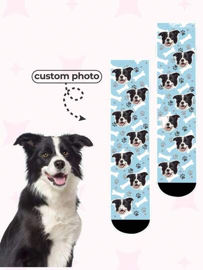 1 par de calcetines personalizados con cualquier rostro, calcetines de foto personalizados para chicos guapos y chicas hermosas, calcetines de pareja de alta tripulación con imagen personalizada interesante, adecuados para el Día de San Valentín, regalos únicos personalizados, moda de invierno, regalo de Navidad, regalos personalizados para hombres, regalos ideales para él, familia, abuelos, mascotas, sala de estar, dormitorio, para graduación, para invierno, para Navidad, para otoño, para vacaciones, para aniversarios, calcetines personalizados para hombres, otoño elegante, comodidad fácil, otoño/invierno