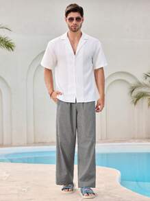 Manfinity RSRT Pantaloni casual semplici da uomo, adatti per tutti i giorni