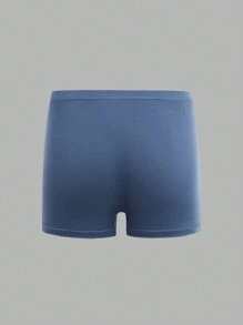 SHEIN 7pcs/Pack Tween Boy Casual Comfortable Solid Waist Elastic Boxer Briefs - Multicolor - View 7