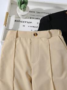 Tween Boy Solid Color Minimalist Casual Everyday Pants,Holiday,Summer, Travel - Multicolor - View 3