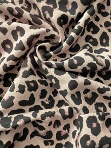 SHEIN LUNE Women's Leopard Print Tie Waist Pocket Pants Skirt, Spring/Summer Summer Outfits For Women Concert Outfit Women Country Business Casual Woman  Summer Outfits For Women