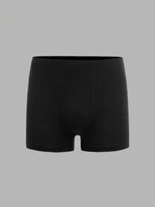 SHEIN 7pcs/Pack Tween Boy Casual Comfortable Solid Waist Elastic Boxer Briefs - Multicolor - View 4