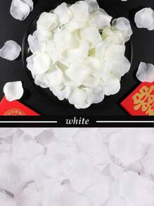 100/400/1000pcs Faux Flower Petals, Soft Texture For Holiday Celebration Party, Surprise Party Decoration, Romantic Wedding Aisle, Proposal Scene Decor, Valentine Day, Gift - Multicolor - View 8