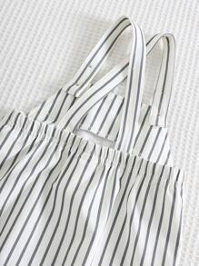 Cozy Pixies Set de 2 piezas para bebé niño: Top de manga corta de cuello redondo suave con estampado de oso de dibujos animados y peto corto tipo tirantes
