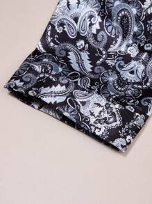 Manfinity ChillVibe Men's Simple Style Casual Robe For Daily Wear - Multicolor - View 3