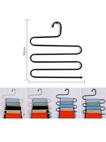 1 件多功能裤架，现代不锈钢多层衣架，适用于家庭装饰装饰节日装饰房间装饰家居装饰卧室装饰 - 黑色 - 查看 6