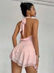 Aloruh Women's Simple Elegant Casual Everyday Wear Mini Dresses Women's Spring Wear Prom Dresses Easter Beach Wear Summer Dresses Suits Cute Casual Graduation Dresses Holiday Dresses Carnival Dresses Holiday Wedding Guest Dresses Women's Dresses Birthday Dresses Club Dresses Women's Sexy Beach Wear Bohemian Prom Dresses Bridal Party Dresses Sexy Holiday Dresses Bridesmaid Dresses Beach Vacation Pink Dresses,Backless Dress