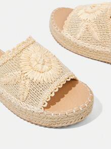 Styleloop Women's Thick Sole Bohemian Style Fashion Sandals Spring Shoes Spring Break Easter - Beige - View 5