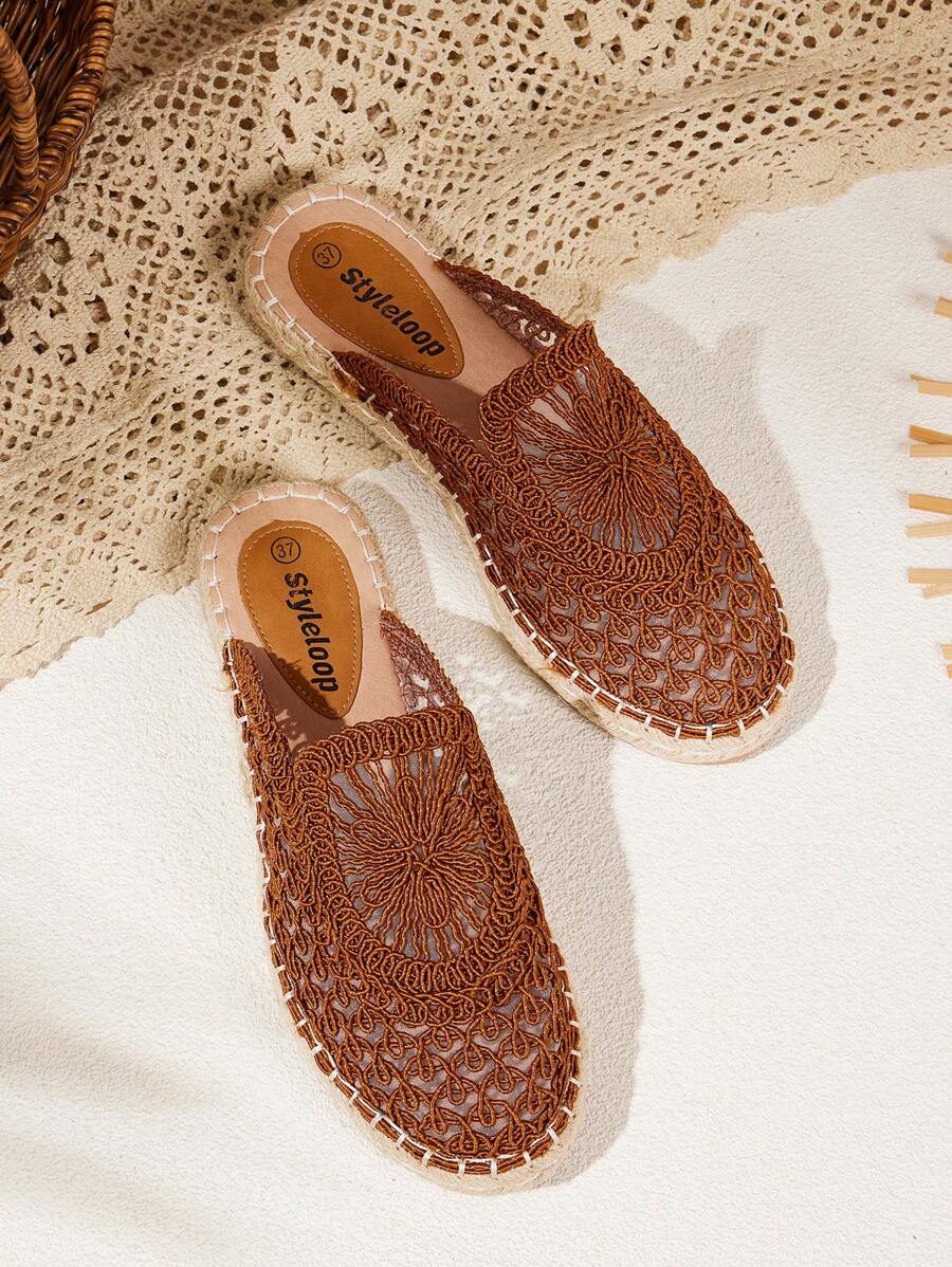 Styleloop Women's Flat Slip-On Casual Shoes, Minimalist Style For Everyday Wear Spring Shoes Spring Break Easter - Brown - View 1