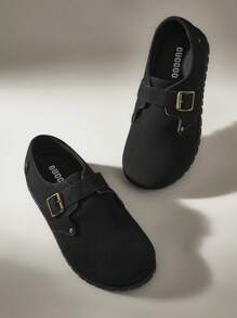 Solecia Women's Adjustable Buckle Casual Flat Loafers Spring Shoes Spring Break Easter - Black - View 6