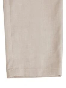 Manfinity Mode Men's Casual Solid Color Tapered Suit Dress Pants - Beige - View 3