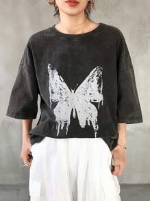 FRIFUL Women Casual Denim Blouse, Minimalist Style For Daily Wear - Black - View 5