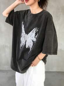 FRIFUL Women Casual Denim Blouse, Minimalist Style For Daily Wear - Black - View 4