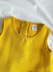 Vintaside Kids 2 件装女婴休闲可爱蝴蝶结无袖上衣和裤子套装