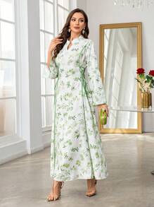 Al Najma Women's Minimalist Fashion Casual Everyday Arabic Style Dress