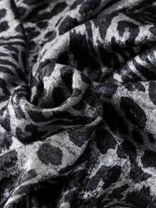 Mulvari Váy dài in họa tiết da báo cạp chun cỡ lớn cho nữ - Nhiều màu - Xem 6