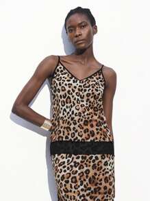 Maija 2025 女士豹纹性感、优雅、现代、休闲、日常上衣/吊带背心，适合户外、节日、派对、约会、聚会、婚礼、毕业典礼 - 彩色 - 查看 6