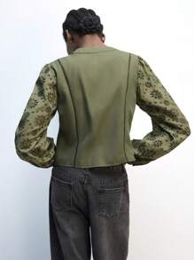 Maija Women's New Spring And Summer Green Holiday Elegant Modern Urban Daily Casual Shirt Suitable For Going Out Festival Party Date Wear Party Wedding Music Festival Old Money Bohemian 90s Women's Clothing