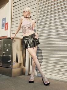 Sugerpunk Różowe sandały dla kobiet, letnie sandały z odkrytymi palcami i skrzyżowanymi paskami, błyszczące buty wizytowe z kryształkami, przezroczyste sandały na platformie z kryształkami