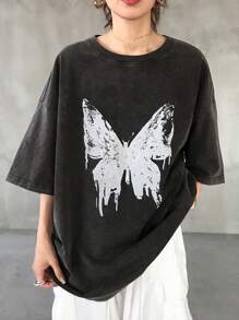 FRIFUL Women Casual Denim Blouse, Minimalist Style For Daily Wear - Black - View 3