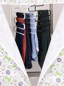 1 件多功能裤架，现代不锈钢多层衣架，适用于家庭装饰装饰节日装饰房间装饰家居装饰卧室装饰 - 黑色 - 查看 9