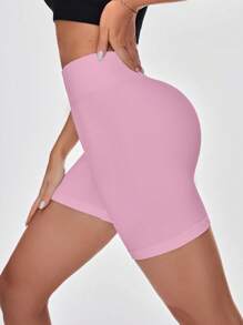 Seamluxe SHEIN Sport 3pcs/Set Seamless Sport Shorts, Solid Color, Minimalist Fashion For Casual Daily Wear Biker Shorts
