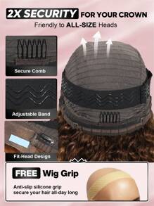 ALL READY WIG Tóc giả ren trong suốt nổi bật Tóc người nhổ trước 180% mật độ không keo dán không tì vết Tóc giả sóng sâu bằng tóc người cho phụ nữ Tóc giả màu 4/30 - S4/30 - Xem 9