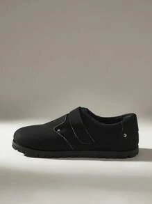 Solecia Women's Adjustable Buckle Casual Flat Loafers Spring Shoes Spring Break Easter - Black - View 5