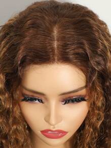 ALL READY WIG 26 Inch 4/30 Highlight Ombre Water Wave Lace Front Wigs Human Hair Pre Plucked 180% Glueless Transparent Lace Front Wigs With Baby Hair 13X4 Water Wavy Lace Frontal Wigs Human Hair For Women - S4/30 - View 6