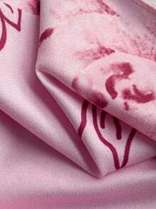 Elamini Áo ba lỗ nữ bó sát phong cách ballet nơ nơ ngọt ngào tinh khiết - Hồng - Xem 4