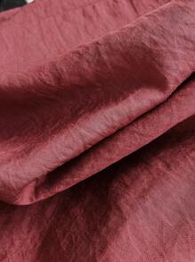 Elamini 纯色复古蕾丝拼布纯色修身短袖女式衬衫