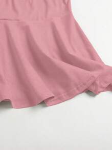 Femmeverse Plus Size Women's Summer Solid Color Ruffle Hem Camisole - Multicolor - View 7