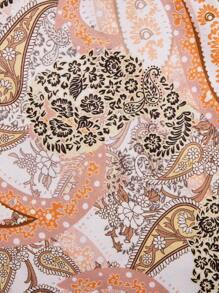 Manfinity ChillVibe 男士佩斯利印花短袖睡衣套装 - 彩色 - 查看 6