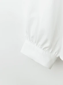 SHEIN LUNE Plus Size Camisole Ruched Dress & White Shirt 2 Pieces Set, Casual Vacation Style Fall Cloth For Women - Pink - View 5