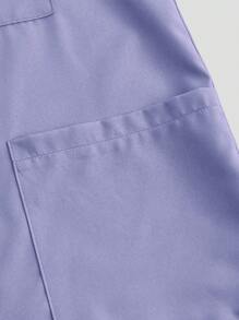 TaskEZ Conjunto uniforme: Blusa de manga corta con cuello en V y pantalón recto con cordón, conjuntos de uniforme