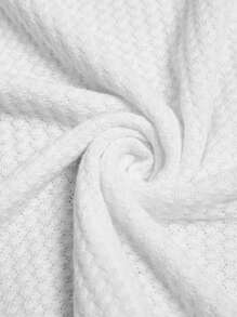 SHEIN LUNE Camiseta de manga corta con cuello redondo, bloque de color y cinta para mujer, estilo veraniego, western y de concierto rave - Blanco - Ver 8