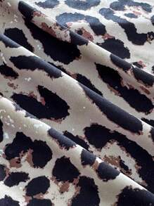 Women's Leopard Print Halter Neck Backless Top - Multicolor - View 6